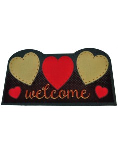 Floqué porte mat 40 x 70 cm. CUORI FLOMAT