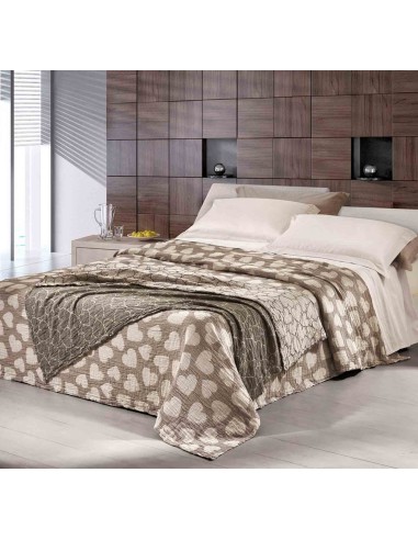 Telo arredo plaid copriletto Stropicciami CUORI PIENI