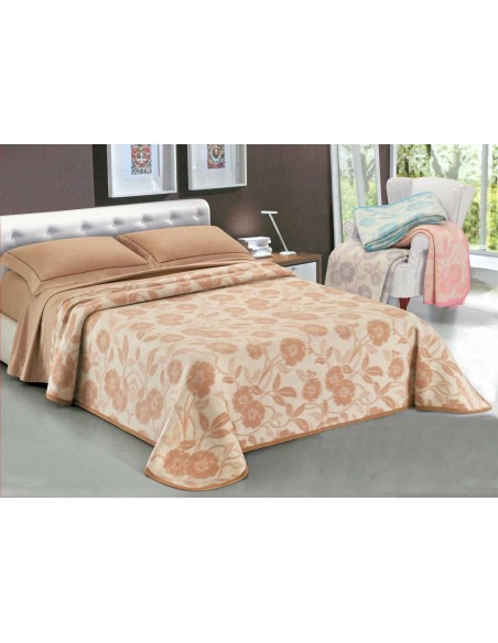 Florence Double laine plaid 210 x 250 cm.