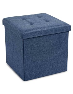 Pouf contenitore tinta unita LINEN