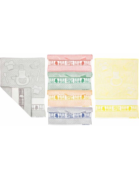 Réglez 6 serviettes en martina avec flounce AIDA