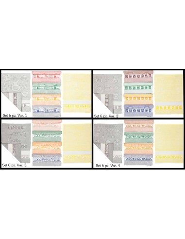 Réglez 6 serviettes en martina avec flounce AIDA