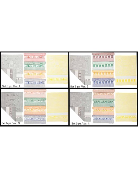 Set 6 toallas de martina con volante AIDA