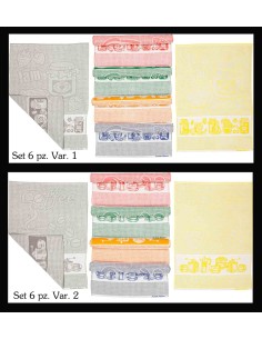 Mettre 6 serviettes CAMILLA dans une éponge en coton 2