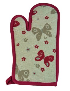 Farfalle mitaine de four 32 X 17 cm.