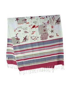 Playa toallas fouta 100x200 cm. FISH