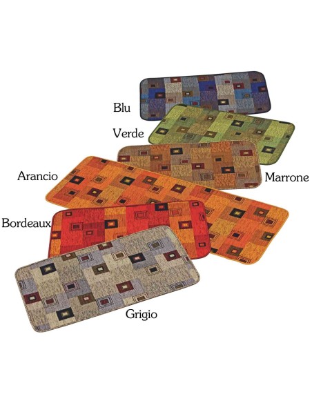 QuadROTTO alfombra de cocina antideslizante lavable de 52 cm de ancho.