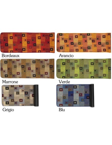 Tapis de cuisine non glissement quadrotto lavable de 52 cm de large.