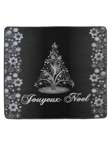 Tappeto natalizio resinato bordato NOEL