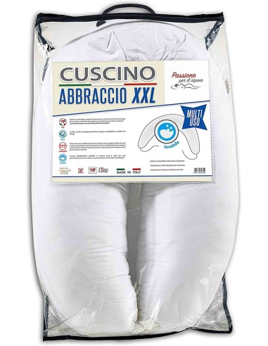 Coussin HUG XXL en Demi-Lune pour la grossesse, l’allaitement maternel et les nouveau-nés