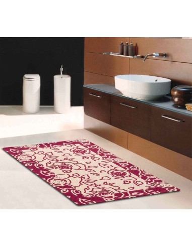 ROSE Teppich Chenille Jacquard 100 x 150 cm