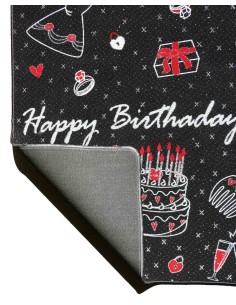 Tappeto evento buon compleanno SILUETTE 100X121 cm. 2