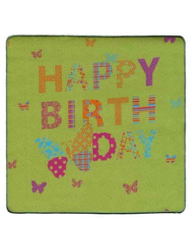 Evento de alfombra feliz cumpleaños SILUETTE 100X121 cm.