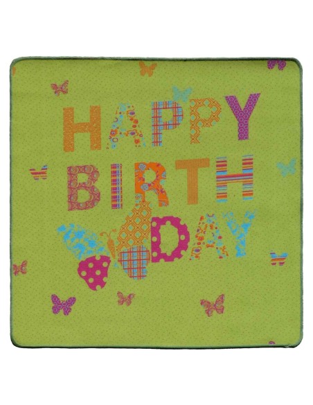 Evento de alfombra feliz cumpleaños SILUETTE 100X121 cm.