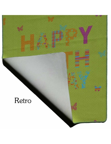 Tappeto evento buon compleanno SILUETTE 100X121 cm.