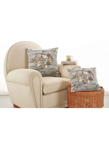 Futter Kissen Sofa in Spitzenherzen