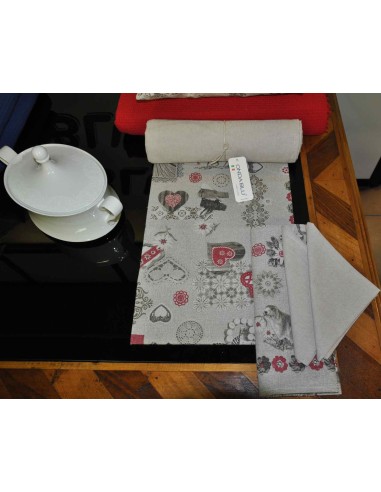 Aprica naturale Chemin de table 50 x 140 cm.