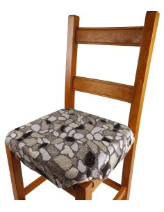 Abnehmbares Stuhlkissen mit Granito Chenille Jacquard Flügel