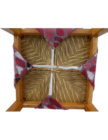 Cojín de silla extraíble con granito de aletas jacquard