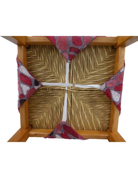 Cojín de silla extraíble con granito de aletas jacquard