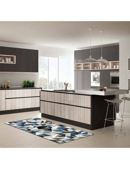 Alfombra cinigliato de carril de cocina gema