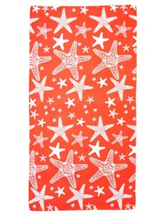 Toalla de playa microfibra 90 x 170 cm. ROSA DEI VENTI