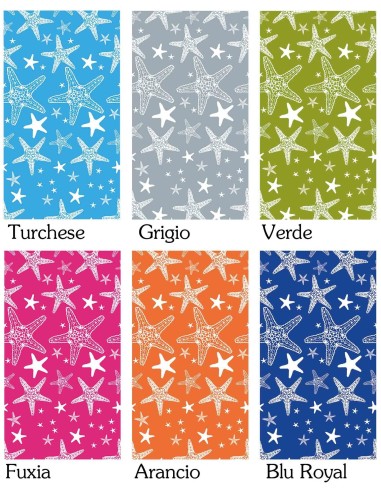 Toalla de playa microfibra 90 x 170 cm. ROSA DEI VENTI