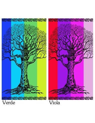 Telo mare spugna jacquard LIFE TREE 90x160 cm.