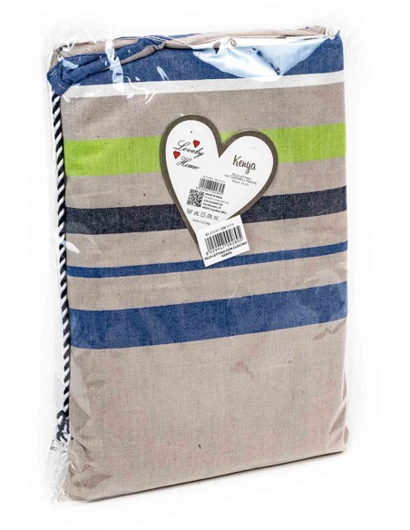 Telo mare FOUTA per LETTINO 75x195 cm. con cuscino KENYA
