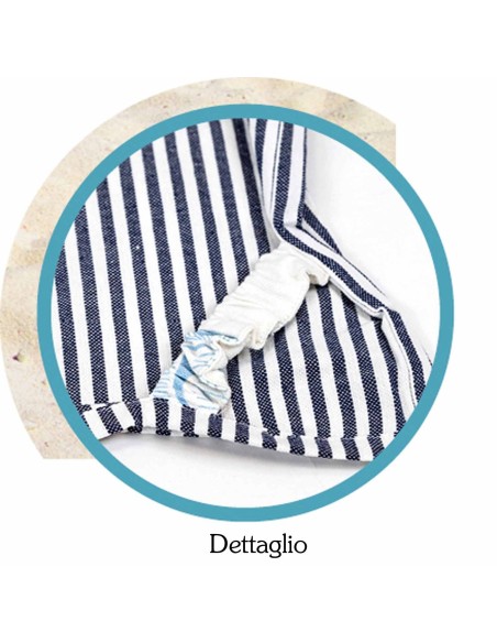 FoUTA Seetuch für LETTINO 75x195 cm. mit KENYA Kissen