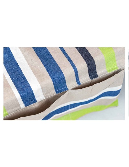 Toile de mer FOUTA pour LETTINO 75x195 cm. avec oreiller KENYA