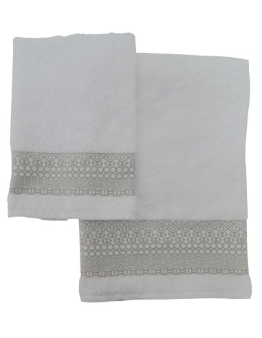Coppia di asciugamani e telo bagno in spugna cotone GRAFFITI