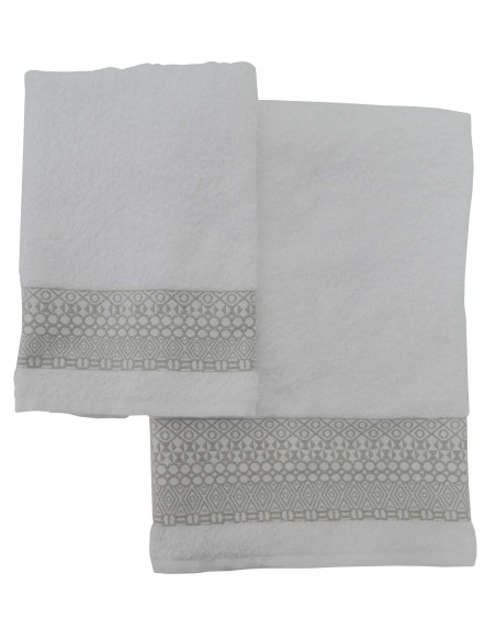 Par de toallas y toalla de baño de esponja de algodón GRAFFITI