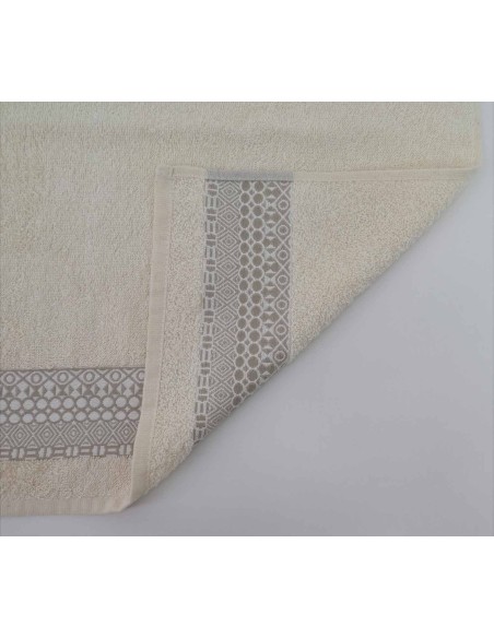 Paire de serviettes et serviette de bain en éponge de coton GRAFFITI