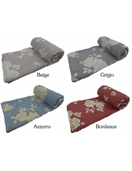 Toalla de muebles dobles y colcha individual Stropicciami ROSE