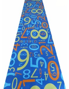 Custom Lane Rug geschnitten, um NUMBERS zu leben
