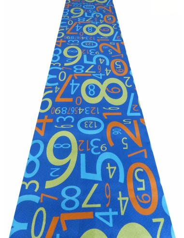 Tappeto corsia su misura taglio a vivo NUMBERS