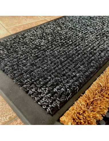 Doormat step dryer maison d’entrée noix de coco et caoutchouc DUET