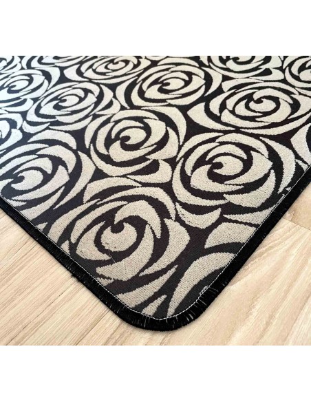 Rose bianche 3D 50 cm breite Küche Teppich.