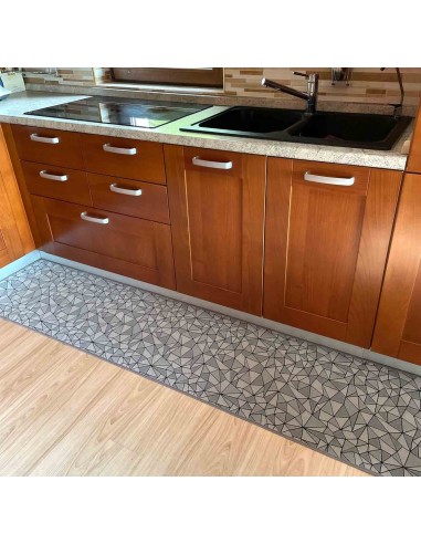 Silver tapis de cuisine largeur 50 cm.