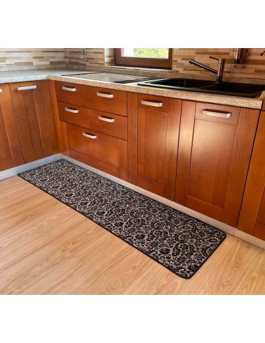 Tapis de cuisine antidérapant de 50 cm de large. LUREX DAMASK
