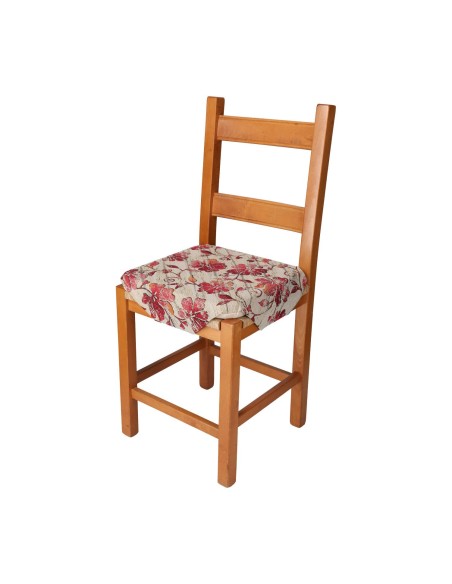 Cuscino per sedia sfoderabile con alette jacquard ANAIS