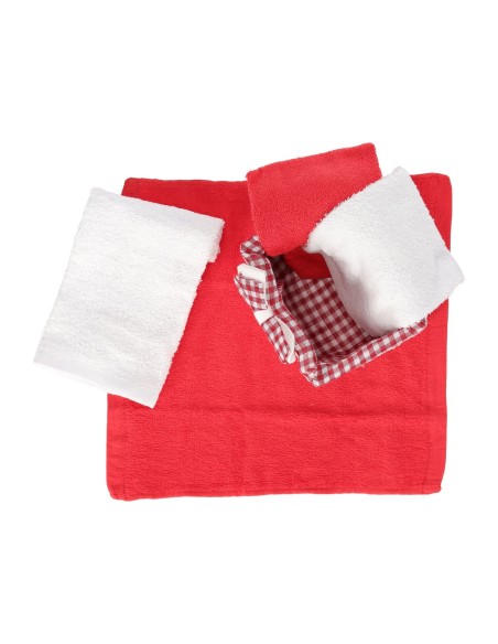 Baño lavette con juego de cesta de madera 4 uds. MARGY