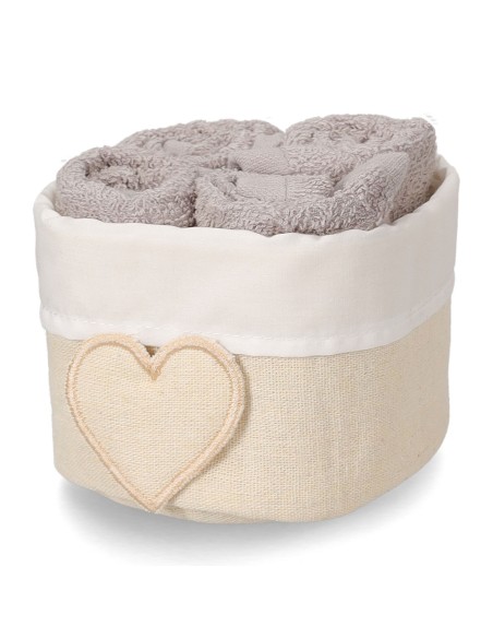 Badezimmer wascht mit Stoffkorb Set 4 Stk. SUSANNA