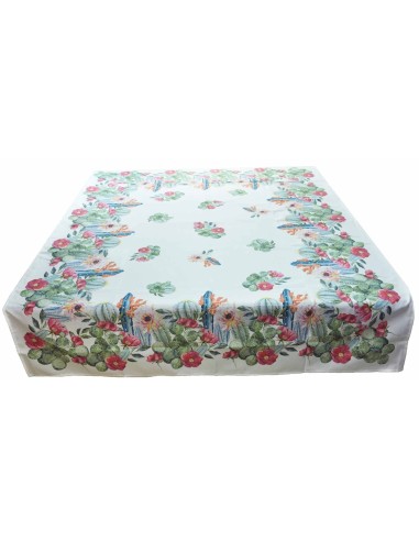 Nappe imprimée numérique placé cactus