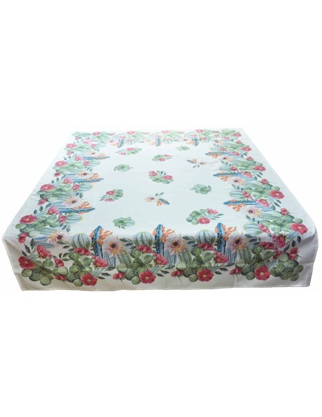 Nappe imprimée numérique placé cactus