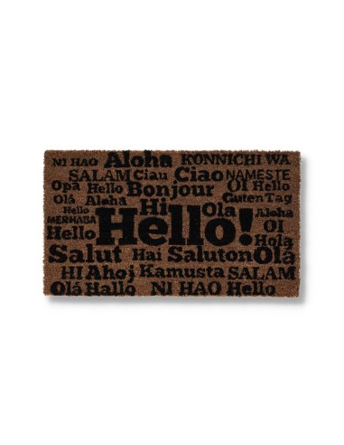 Paillasson rectangulaire en noix de coco cm. 40X70 ALLEGRO BONJOUR