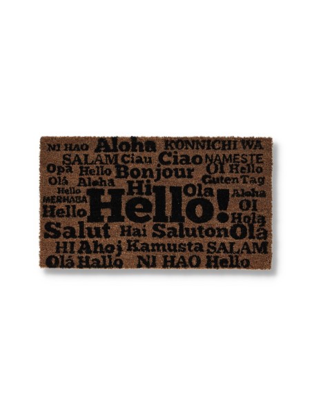 Paillasson rectangulaire en noix de coco cm. 40X70 ALLEGRO BONJOUR