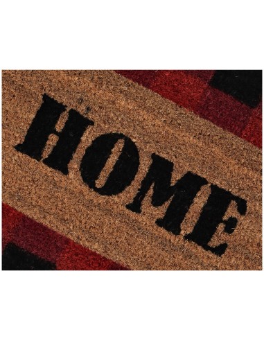 Zerbino Rettangolare in cocco cm. 40X70 ALLEGRO TARTAN ROSSO