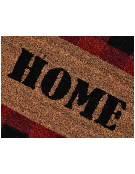 Felpuerto rectangular de coco cm. 40X70 ALLEGRO TARTAN ROJO